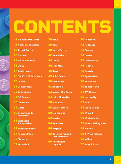 LEGO - A Complete Fan Guide: A To Z, Explore The Best From Iconic Sets To Movies, TV Shows, Theme Parks & Adventures In Marvel, LEGO Pokémon, Ninjago, Star Wars, Minecraft Universes & More!
