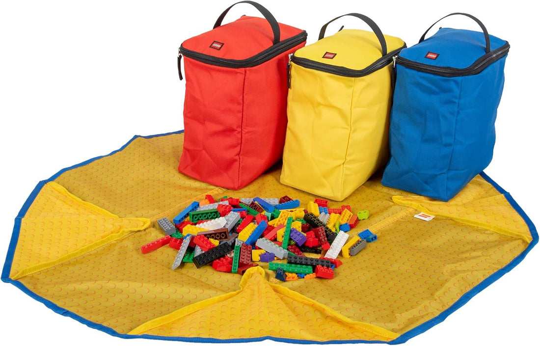 LEGO® Unisex Storage 4-Piece Organizer Tote Bag and Playmat