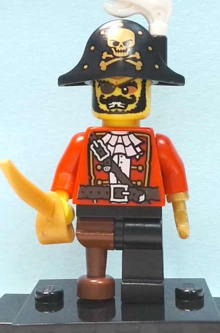 Set col08-15 - Pirate Captain, Series 8 (Complete Set with Stand and Accessories)