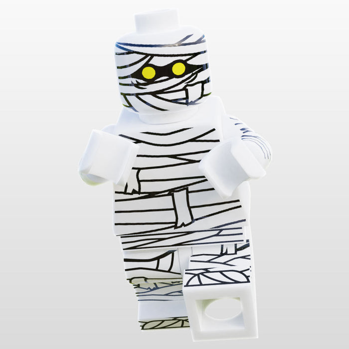 Halloween Mummy Minifig made using LEGO parts